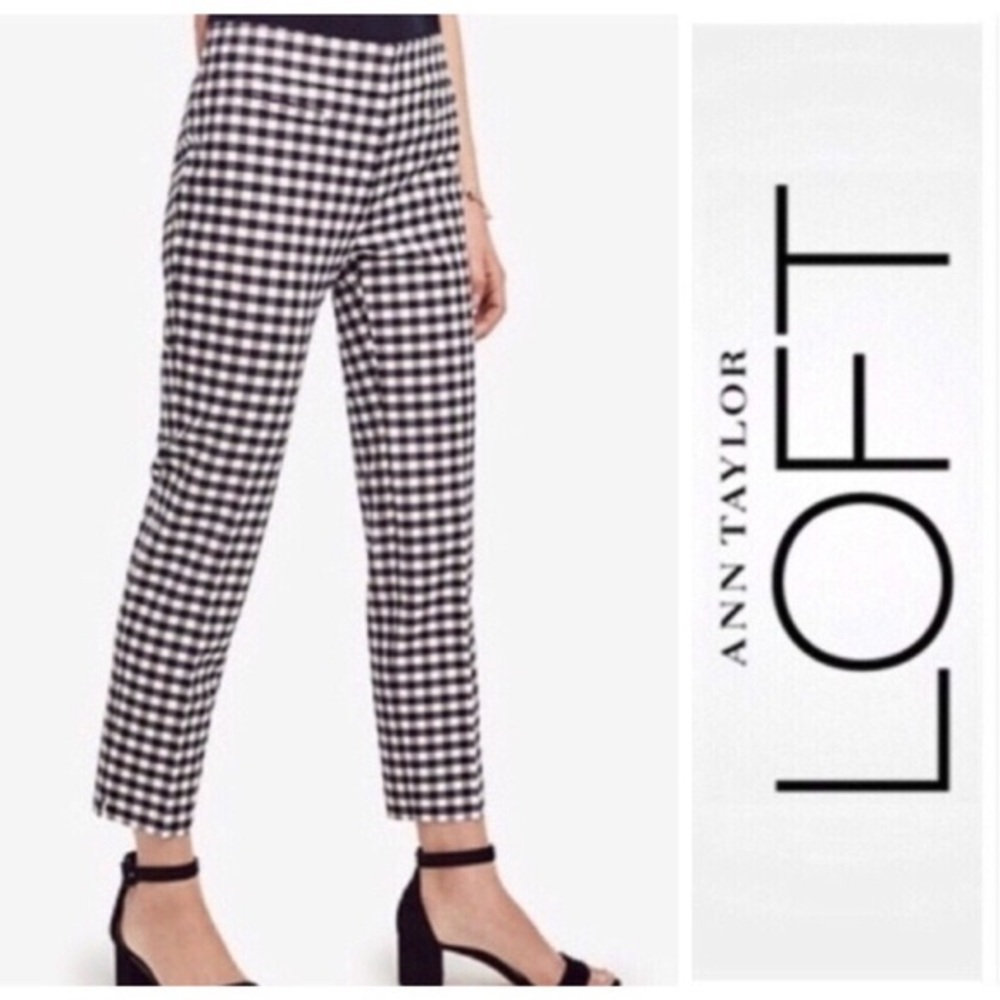 Loft Gingham Pants